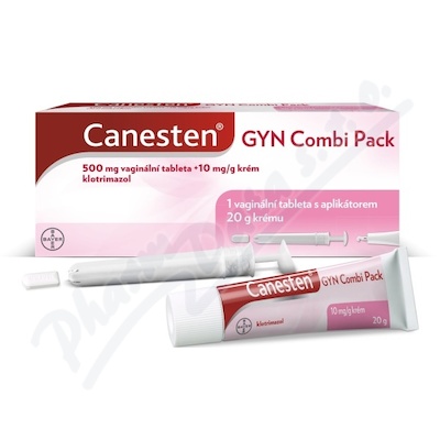 Canesten Gyn Combi Pack 500+10mg/g crm+v.tbl.1+20g
