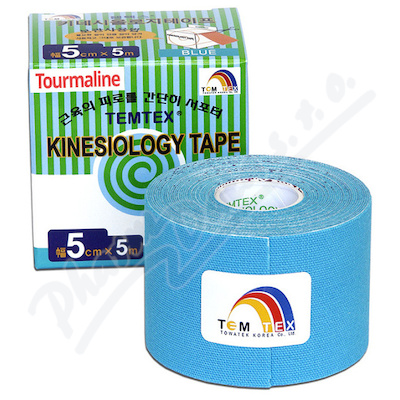 TEMTEX Kinesiology tape Tourmaline modrá 5cmx5m