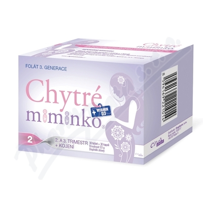 Chytré miminko metylfolát 2 s DHA tbl.30+cps.30