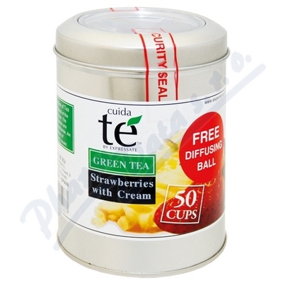 Čaj Cuida Te sypaný zelený Smetanové jahody 100g