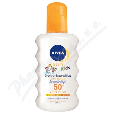 NIVEA SUN Kids opal.sprej sensit.OF50+ 200ml 85847