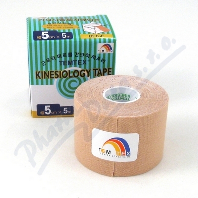 TEMTEX Kinesiology tape béžová 5cmx5m