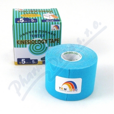 TEMTEX Kinesiology tape modrá 5cmx5m