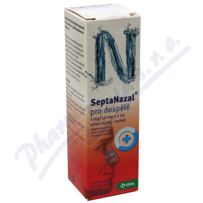 Septanazal dospělí 1+50mg/ml nas.spr.sol.1x10ml
