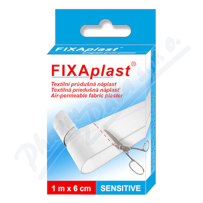 FIXAplast SENSITIVE textil.průdušná náplast 1mx6cm