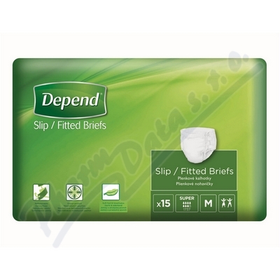 Depend Slip Super inkont.kalhotky vel.M 15ks