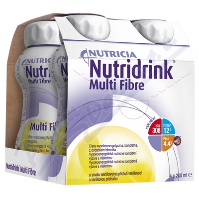Nutridrink Multi Fibre s přích.vanilkovou 4x200ml