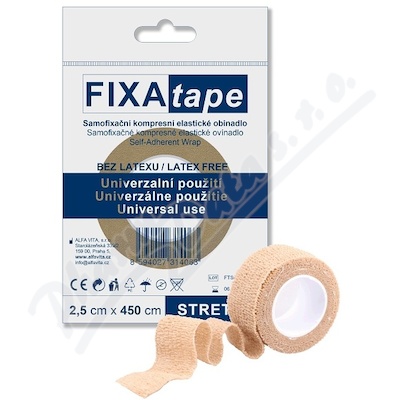 FIXAtape STRETCH samofix.obina.2.5x450cm tělová