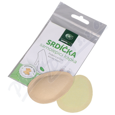 svorto 018 Srdíčka samolepicí - kapka béžová vel.2