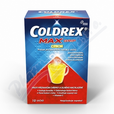 Coldrex MAXGrip Citron 1000mg/10mg/40mg sol.10 I