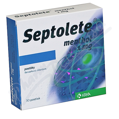 Septolete menthol 1mg pas.30 II