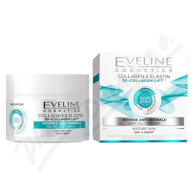 EVELINE 3D Collagen&Elastin Denní/noční krém 50ml