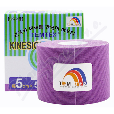 TEMTEX Kinesiology tape fialová 5cmx5m