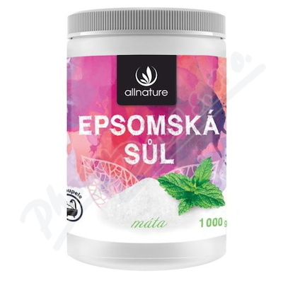 Allnature Epsomská sůl Máta 1000g