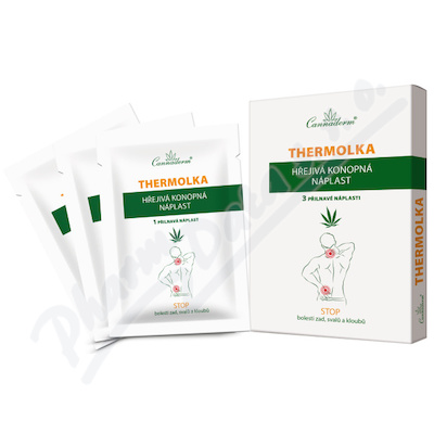 Cannaderm thermolka HŘEJIVÁ NÁPLAST NEW 3 ks