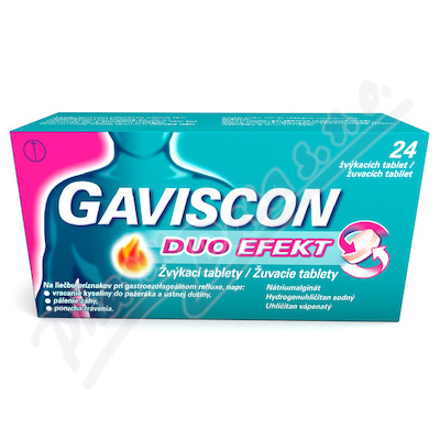 Gaviscon Duo Efekt žvýkací tablety tbl.mnd.24