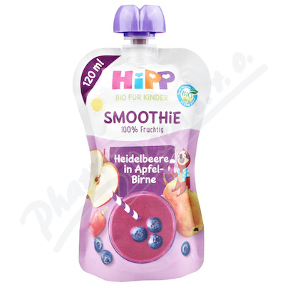 HiPP Smoothie Jablko-Hruška-Borůvky BIO 120ml