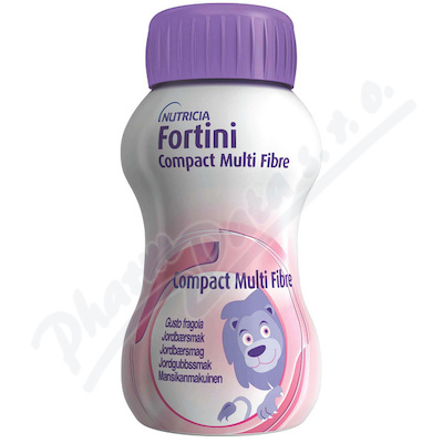 Fortini Compact MF s přích.jahoda 4x125ml