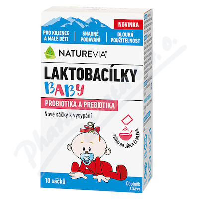 NatureVia Laktobacílky baby 10 sáčků