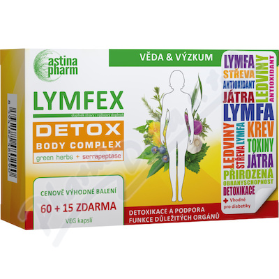 Astina LYMFEX detox body cps.60+15