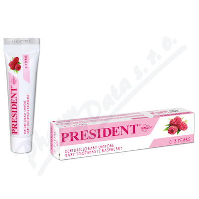 PRESIDENT zubní pasta děti 0-3roky malina 30ml
