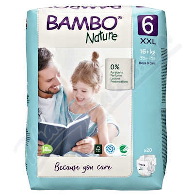 Bambo Nature 6 děts.plenkové kalhotky 16+ kg 20ks