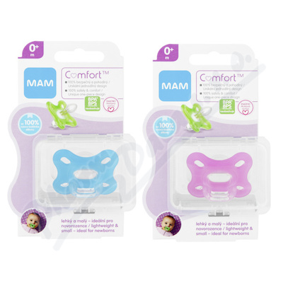 MAM Dudlík Comfort 0+m mix barev 1ks