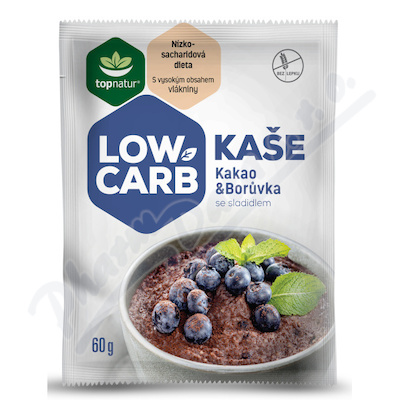 LOW CARB kaše kakao&borůvka 60g TOPNATUR