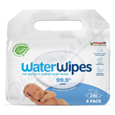 Waterwipes 100% bioodbouratelné ubrousky 4x60ks