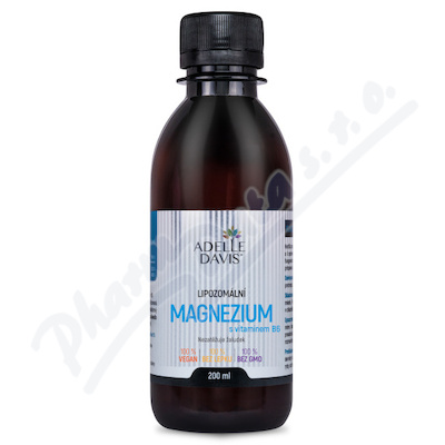 Adelle Davis Lipozomální magnezium+vit.B6 200ml