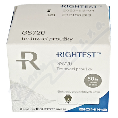 Proužky diagnostické Rightest GS720 50ks