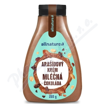 Allnature Arašídový krém mléčná čokoláda 260g