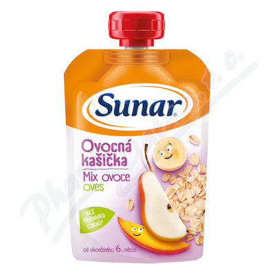 Sunar Ovocná kašička mix ovoce ovesné vločky 120g