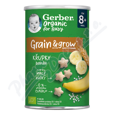 Gerber Křupky banánové BIO 35g 8M+