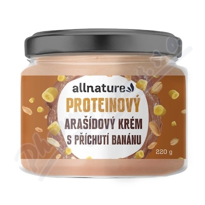 Allnature Arašíd. protein krém příchuť banán 220g