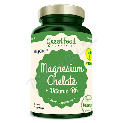 GreenFood Magnesium Chelate+Vitamin B6 cps.90
