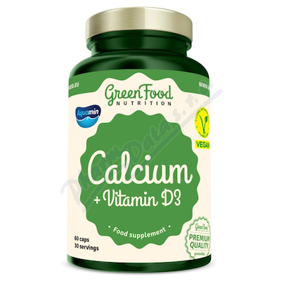 GreenFood Calcium+Vitamin D3 cps.60