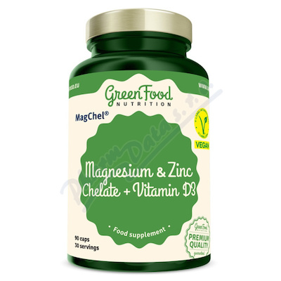 GreenFood Magnesium&Zinc Chelate+Vitamin D3 cps.90
