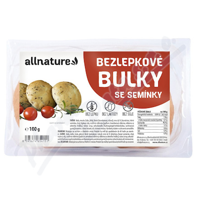 Allnature Bezlepkové bulky se semínky 100g