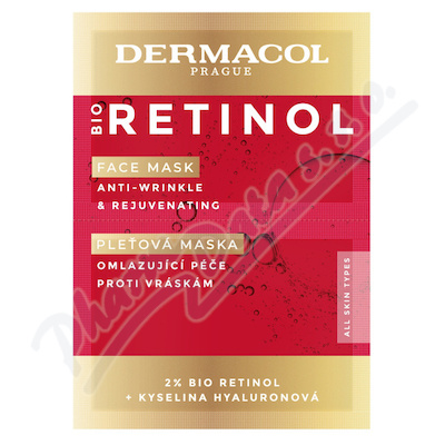 Dermacol Bio Retinol pleťová maska 2x8ml