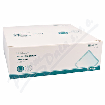 Superabsorp.obvaz Kliniderm nesteril. 20x20cm 50ks