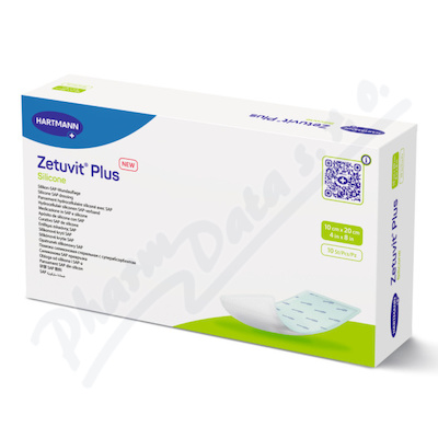 Zetuvit Plus Silicone 10x20cm sil. krytí SAP 10ks