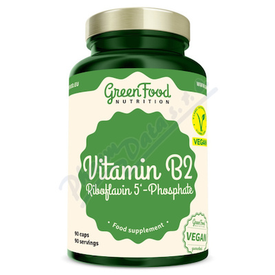 GreenFood Vitamin B2 Riboflavin 5-Phosphat cps.90