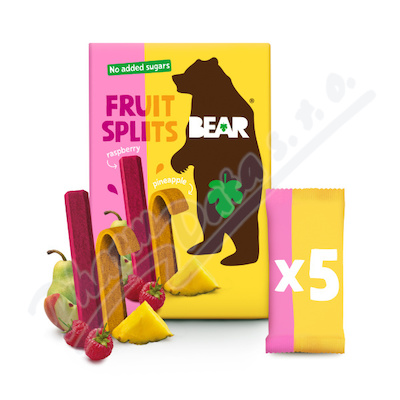 BEAR Fruit Splits Raspberry&Pineapple 5x20g