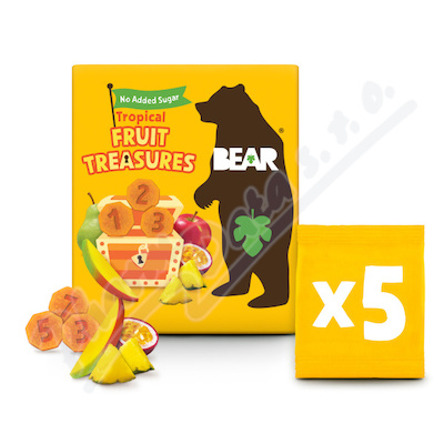 BEAR Fruit Treasures Tropical 5x20g