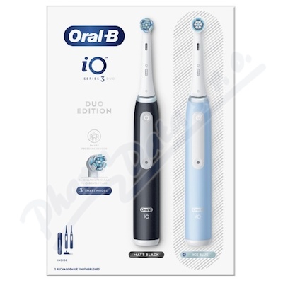 Oral-B iO Series 3 Black&Ice Blue elek.kart.2ks