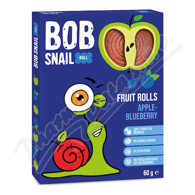 Šnek BOB ovocná rolka jablko-borůvka 6x10g