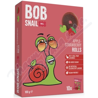 Šnek BOB ovocná rolka jablko-jahoda 10x10g