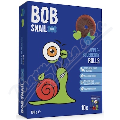 Šnek BOB ovocná rolka jablko-borůvka 10x10g