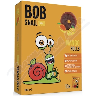 Šnek BOB ovocná rolka mango 10x10g